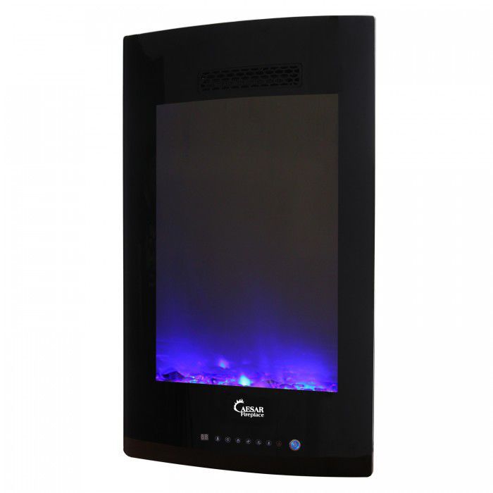 Electric Fireplace Contemporary Closed Hearth Floor Mounted