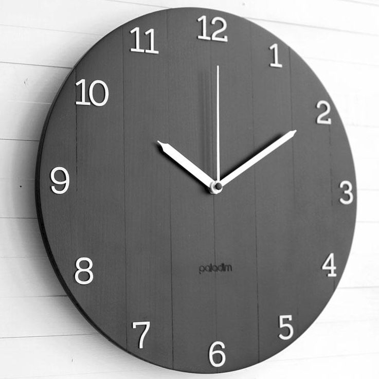 Contemporary clock OVAL Paladim Handmade wallmounted / analog