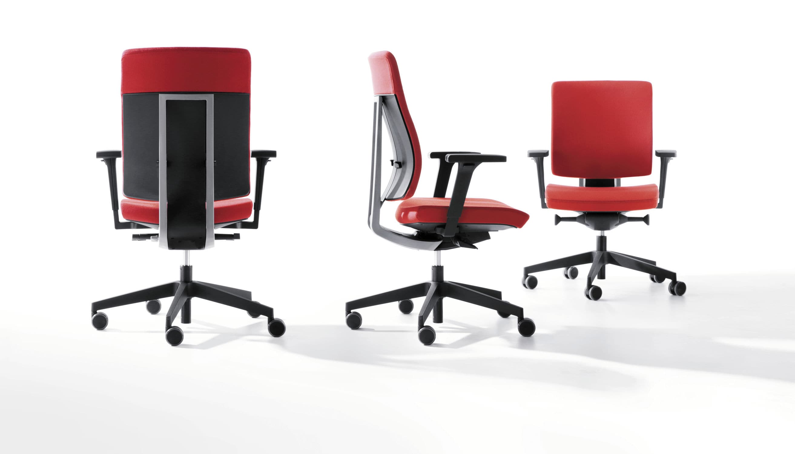 Contemporary office armchair - XENON - Profim - plastic / aluminum ...