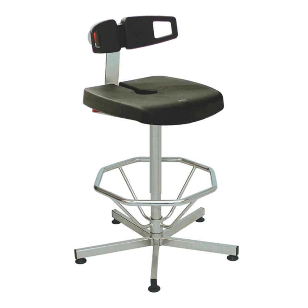 Stainless steel task chair KONCEPT Navailles polyurethane / star