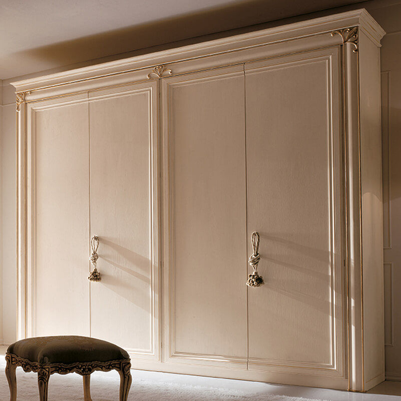 Traditional Wardrobe Mdf Birch With Sliding Door Clara