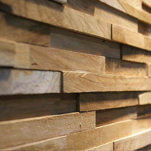 Teak wall-covering - MATRIX - Wall design Factory - textured ...