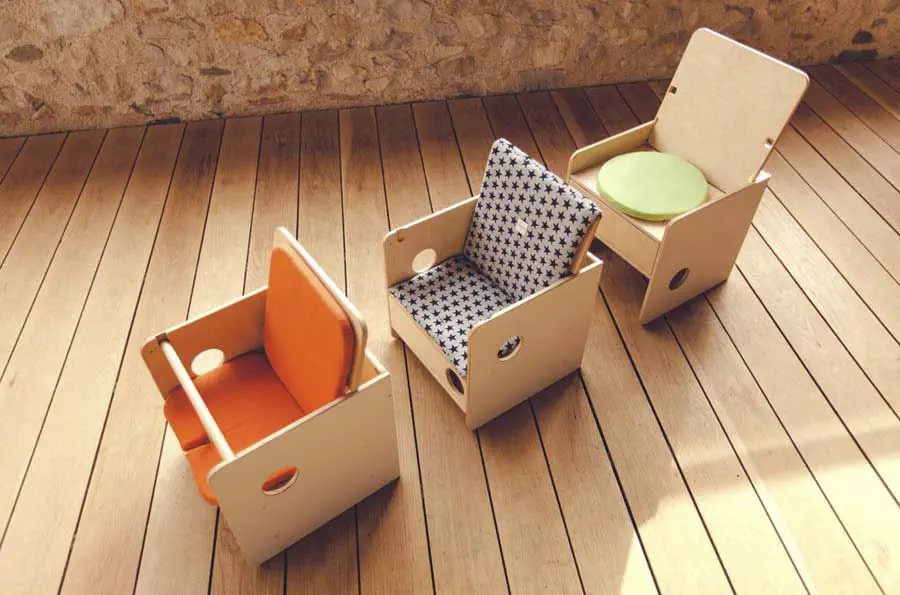Contemporary chair - EVOLUTIVE - nuun kids - indoor / wooden / child's