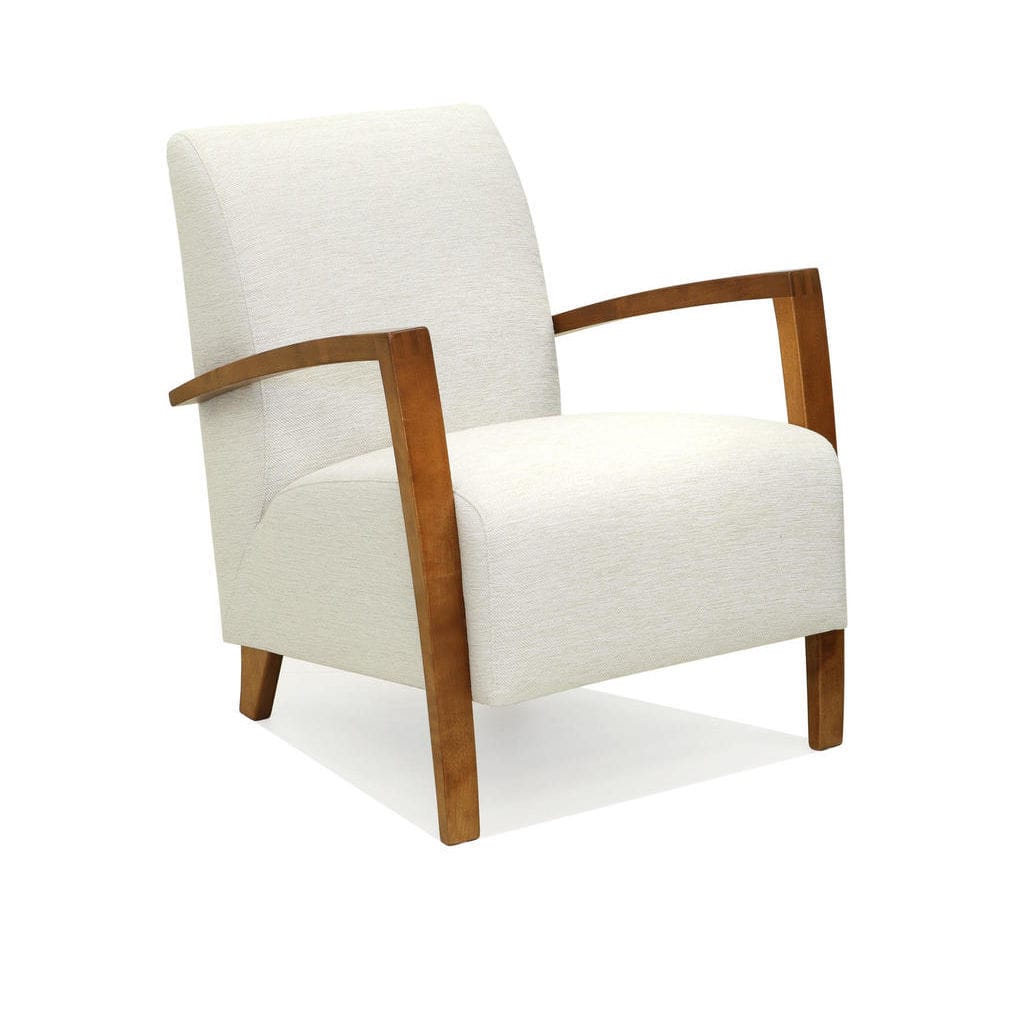 Contemporary armchair - Ben - Tarmeko LPD - fabric / leather / wooden