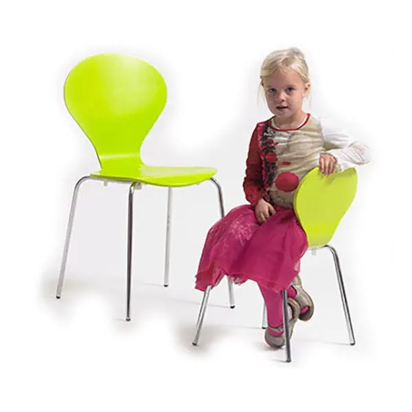 Scandinavian design chair - RONDO - Danerka - indoor / laminate