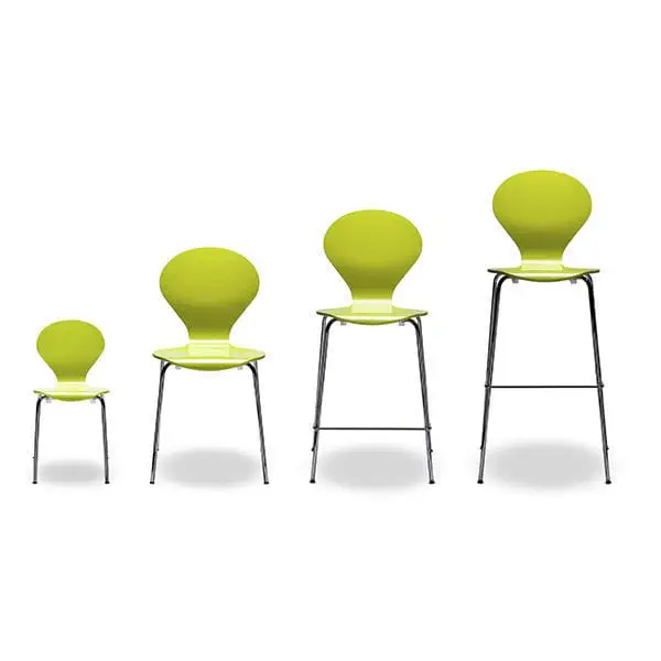 Scandinavian design bar chair - RONDO - Danerka - indoor / wooden