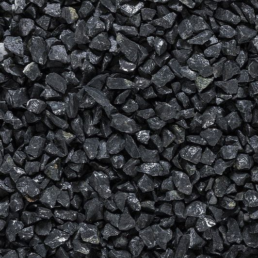 Standard gravel BASALT BLACK Interminerals external / crushed