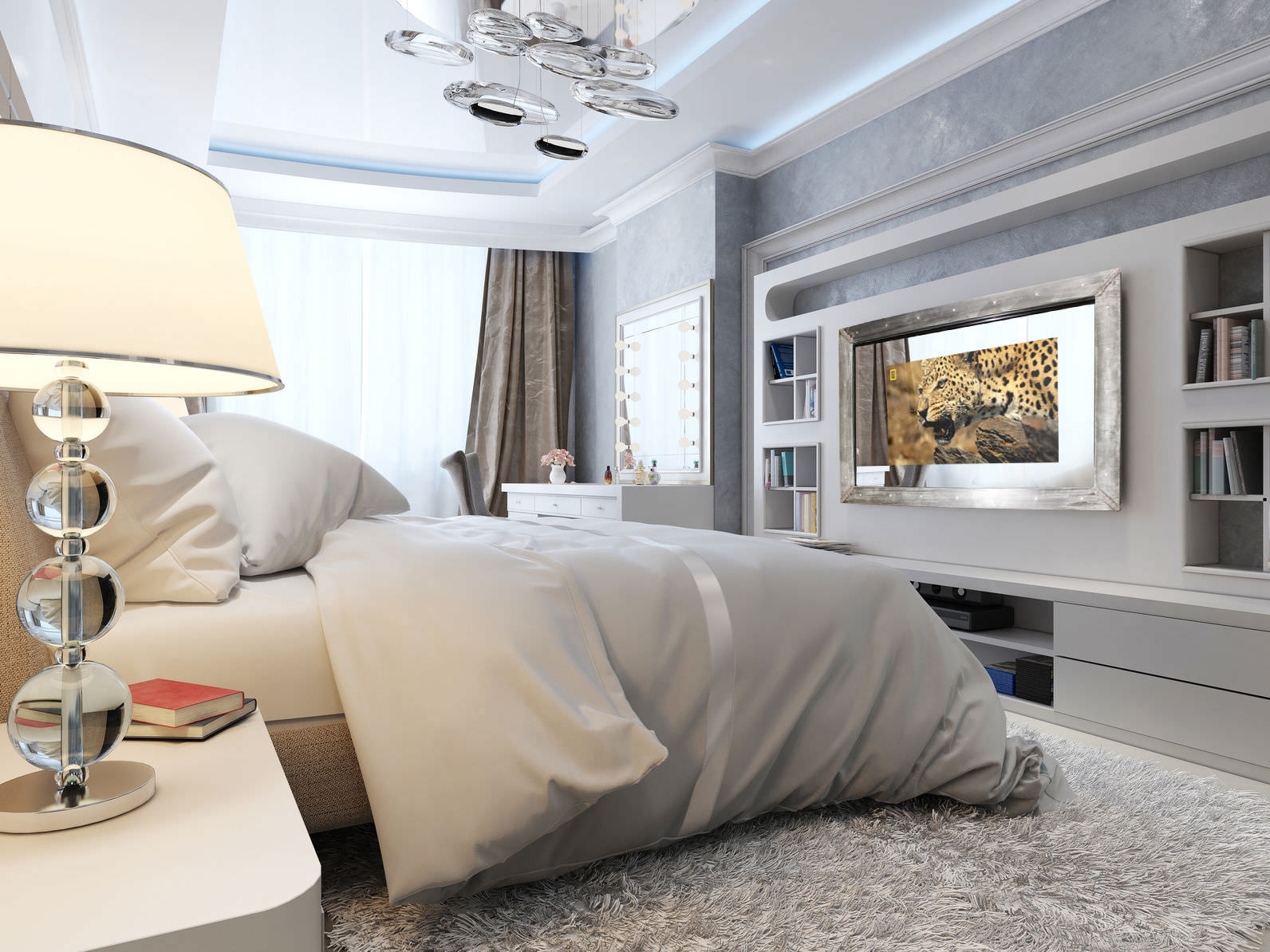 Wallmounted TV mirror CHUV Raymura contemporary / rectangular