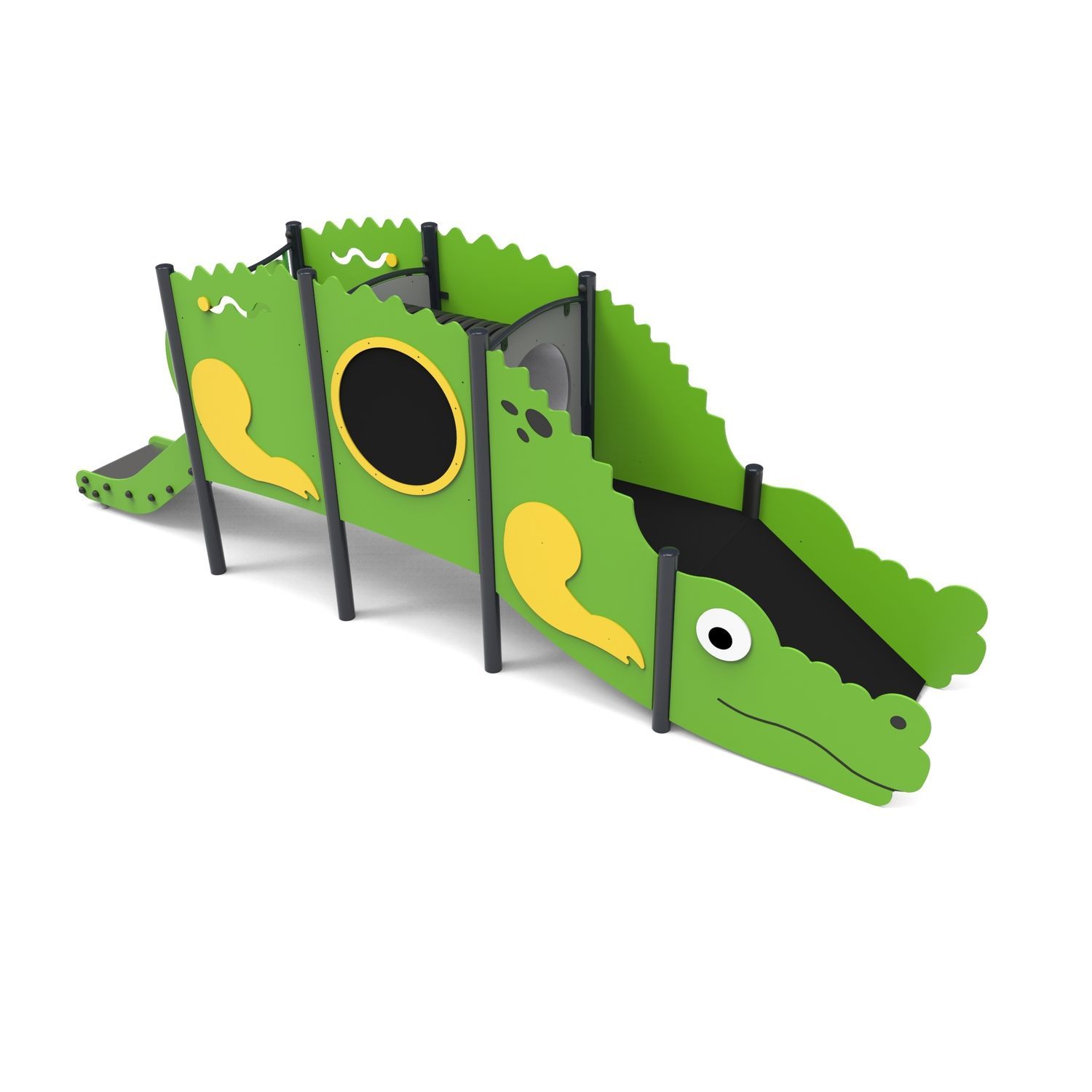 Curved slide ZJKL Free Kids s.c. for playgrounds / stainless