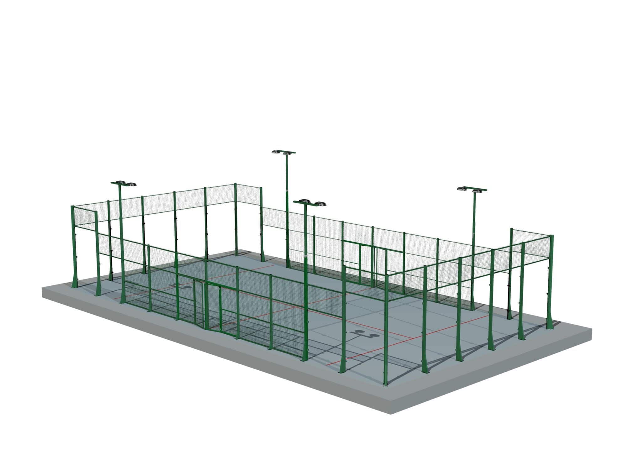 Wire mesh fence PADEL Indusmetal Torres sports / for sports