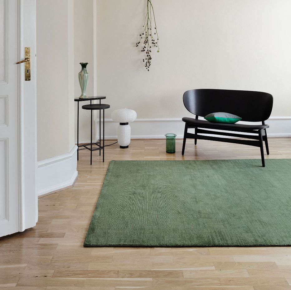 Contemporary rug LOKE Fabula living plain / cotton / New Zealand wool