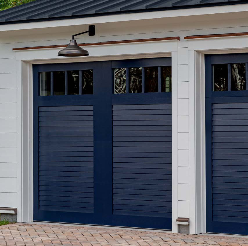 Composite garage door CANYON RIDGE® LOUVER Copy door sectional