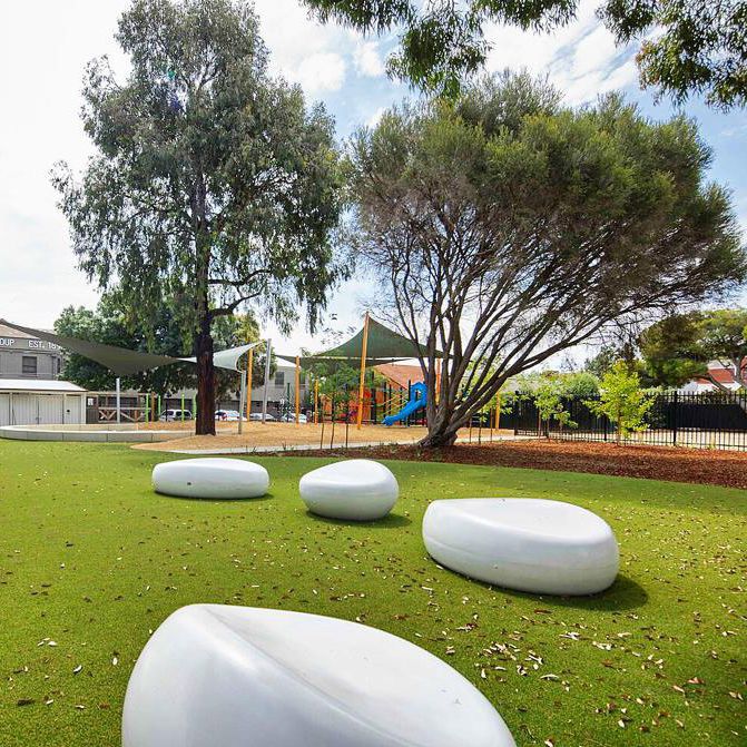 Public Bench Organic Design High Performance Concrete