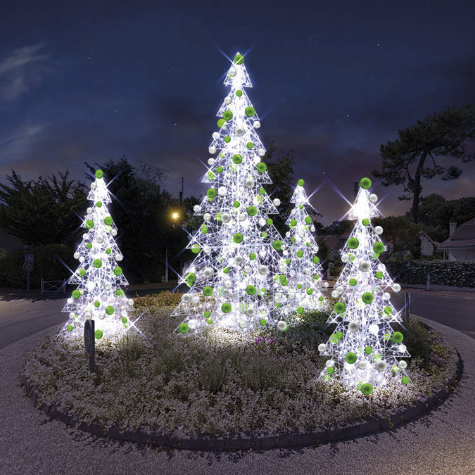 Fiberglass christmas decoration TREE 3D 3D BAUM Terra for