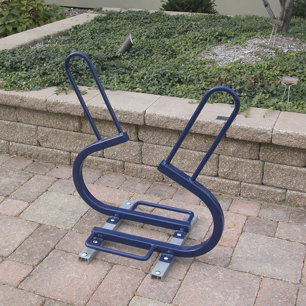 Floor-mounted bike rack - SENTRY™ - Madrax - galvanized steel / powder ...