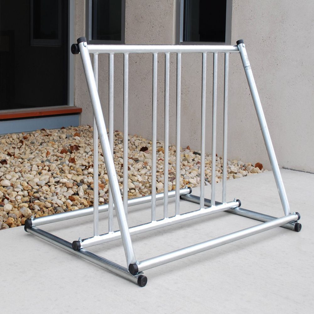 Floor-mounted bike rack - GRAND STAND - Madrax - galvanised steel ...