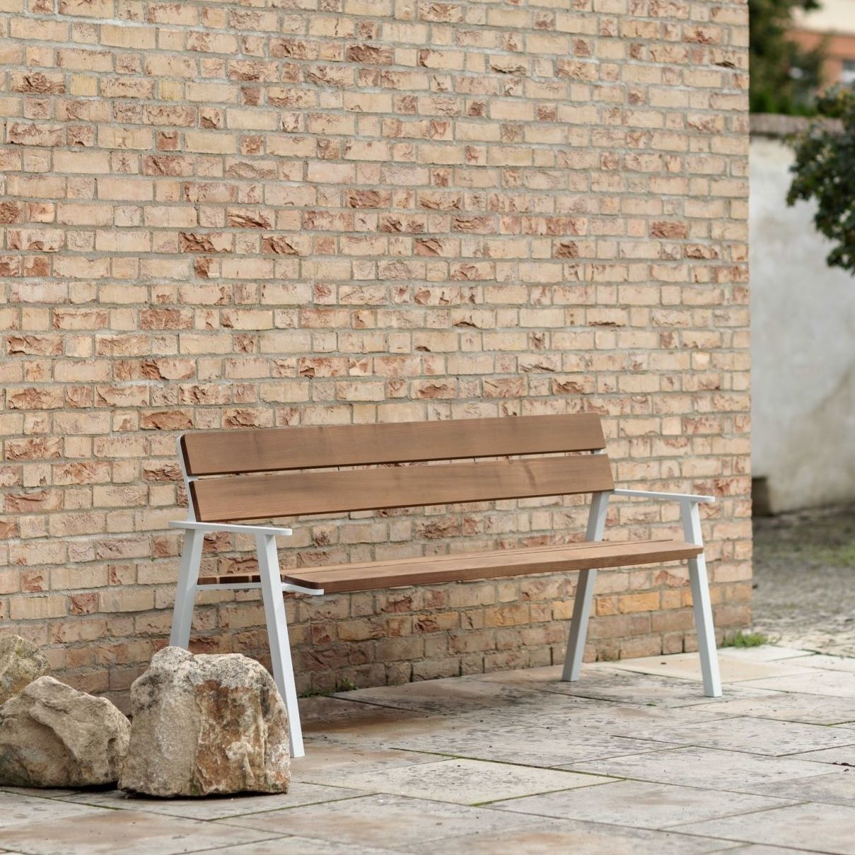 Contemporary public bench - E2-156 - egoé - galvanised steel / thermo ...