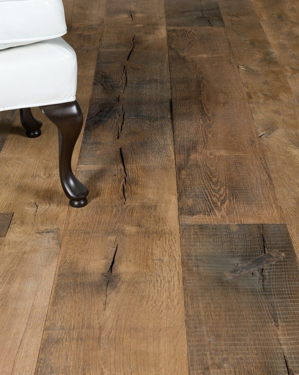 Solid parquet floor - OLD FACTORY - CABUY Didier - oak / metal