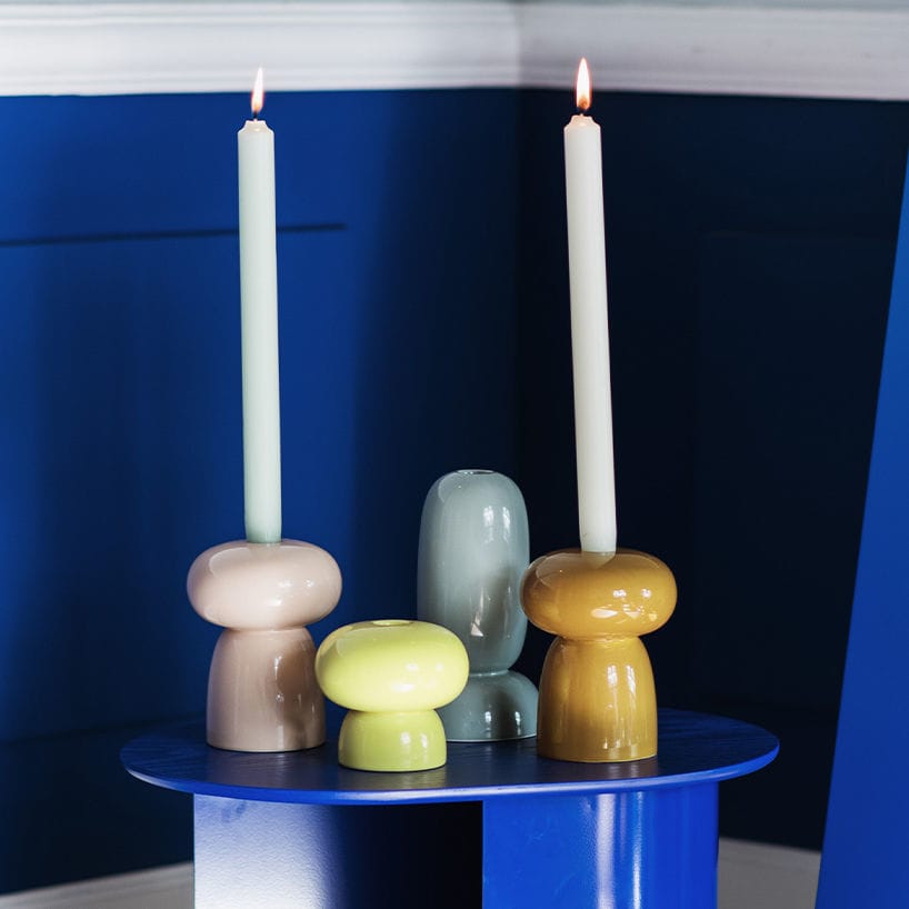 Glazed ceramic candle holder Kobus Fest Amsterdam