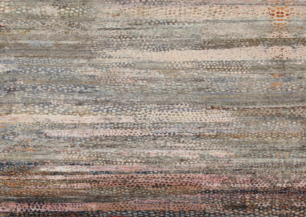 Contemporary rug FLORA AMINI patterned / silk / rectangular