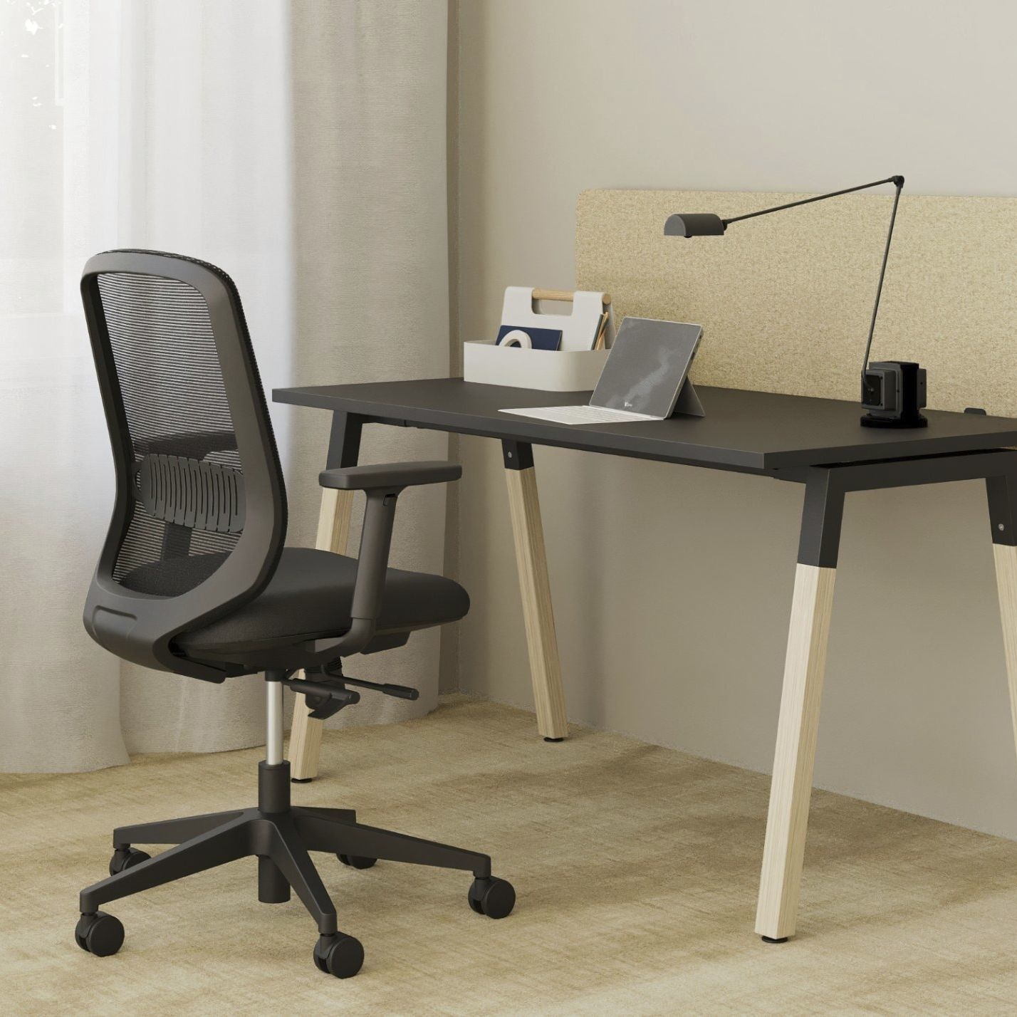 Contemporary office chair - VIENNA - Nowy Styl - indoor / mesh / mesh