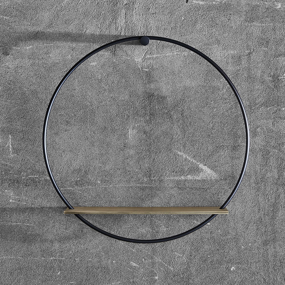 Wallmounted shelf TABLEAU MINGARDO contemporary / iron / black