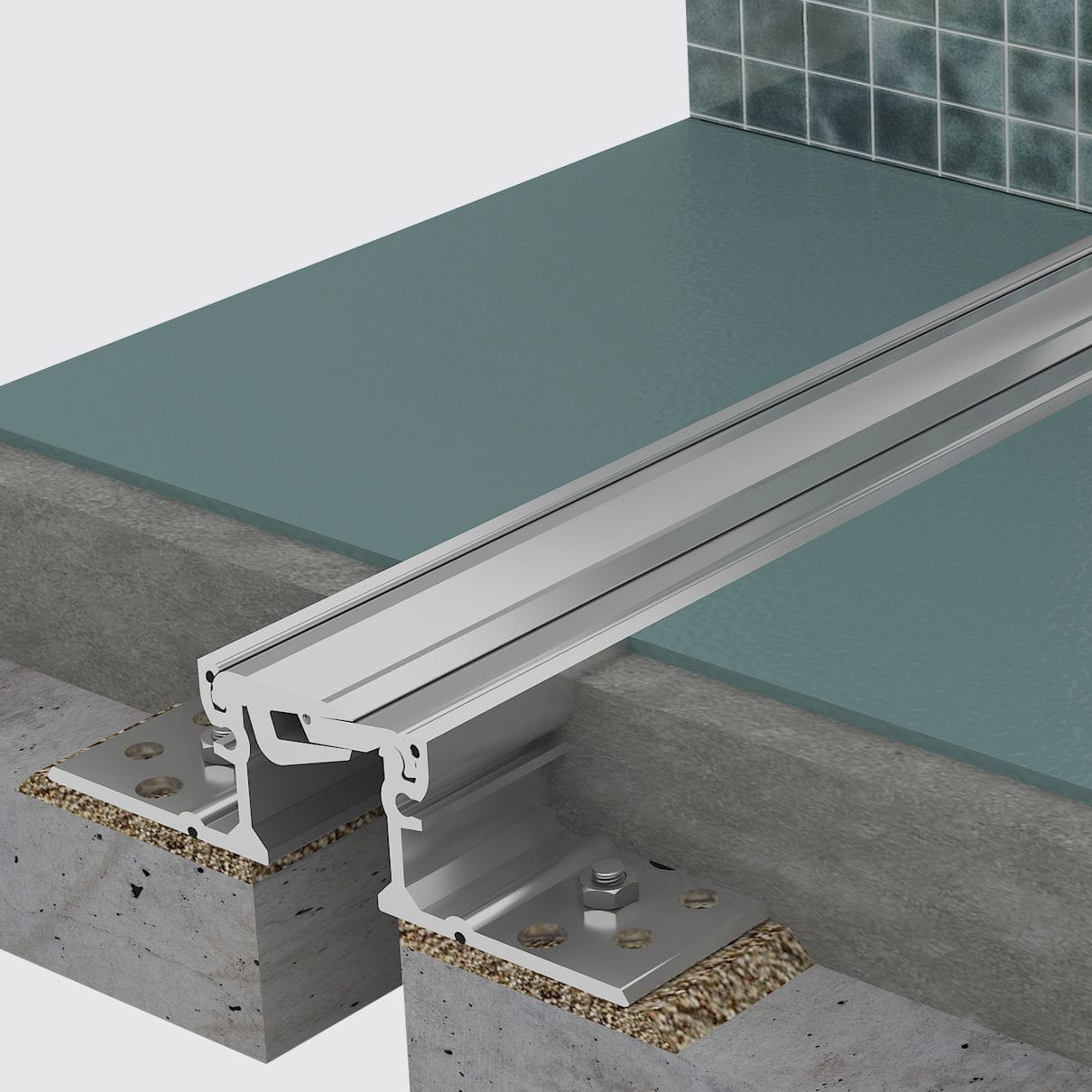 Aluminum expansion joint AR 703050 ARFEN EPDM / for flooring