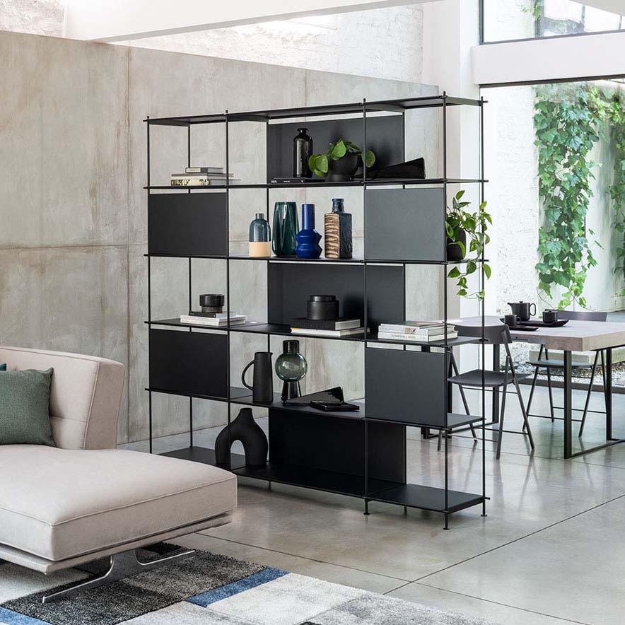 Free-standing bookcase - Musa - pezzani home collection - modular ...