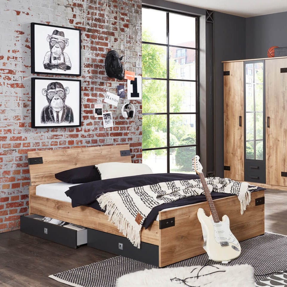 Double bed LIVERPOOL WIMEX modern furniture single / contemporary