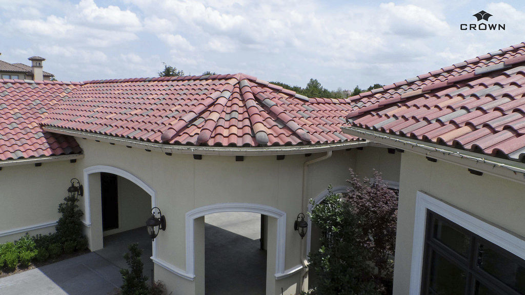 French roof tile - MEDITERRANEAN : SPANISH ANTIQUE - Crown Roof Tiles