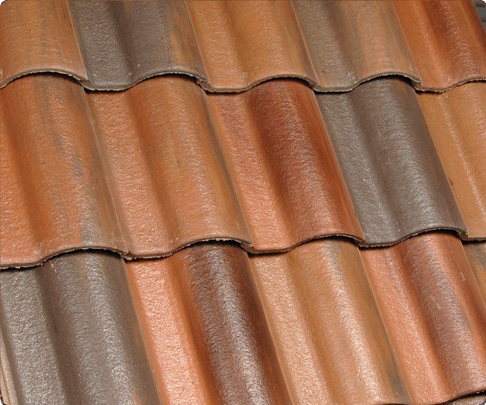 French roof tile / concrete / red - MEDITERRANEAN : SAN ANTONIO BLEND