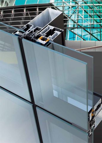 Aluminum And Glass Curtain Wall Glass High Resistance