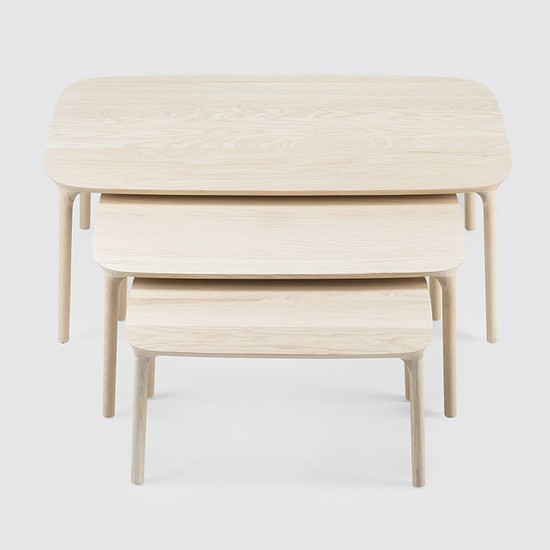 Contemporary nesting tables ELLE MS&WOOD oak / solid wood / ash