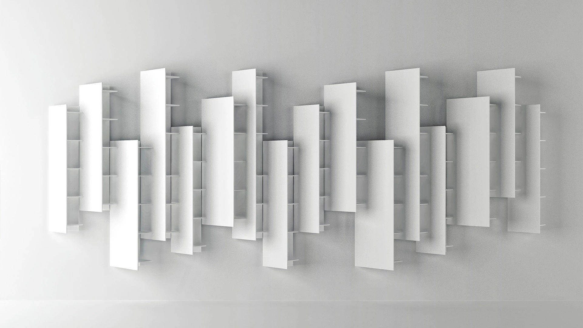 Wall-mounted shelf - CTLINE - Boffi - modular / contemporary / paper