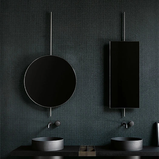 Wallmounted bathroom mirror ELEMENTI Boffi freestanding