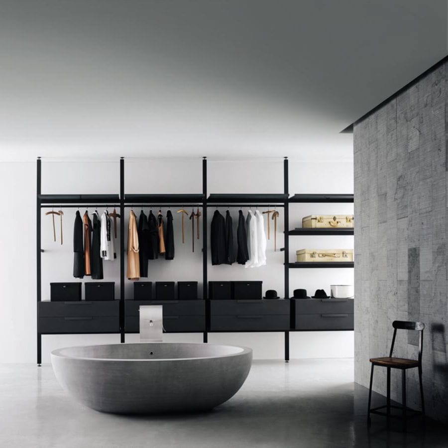 Floortoceiling shelf BROMPTON Boffi contemporary / aluminum