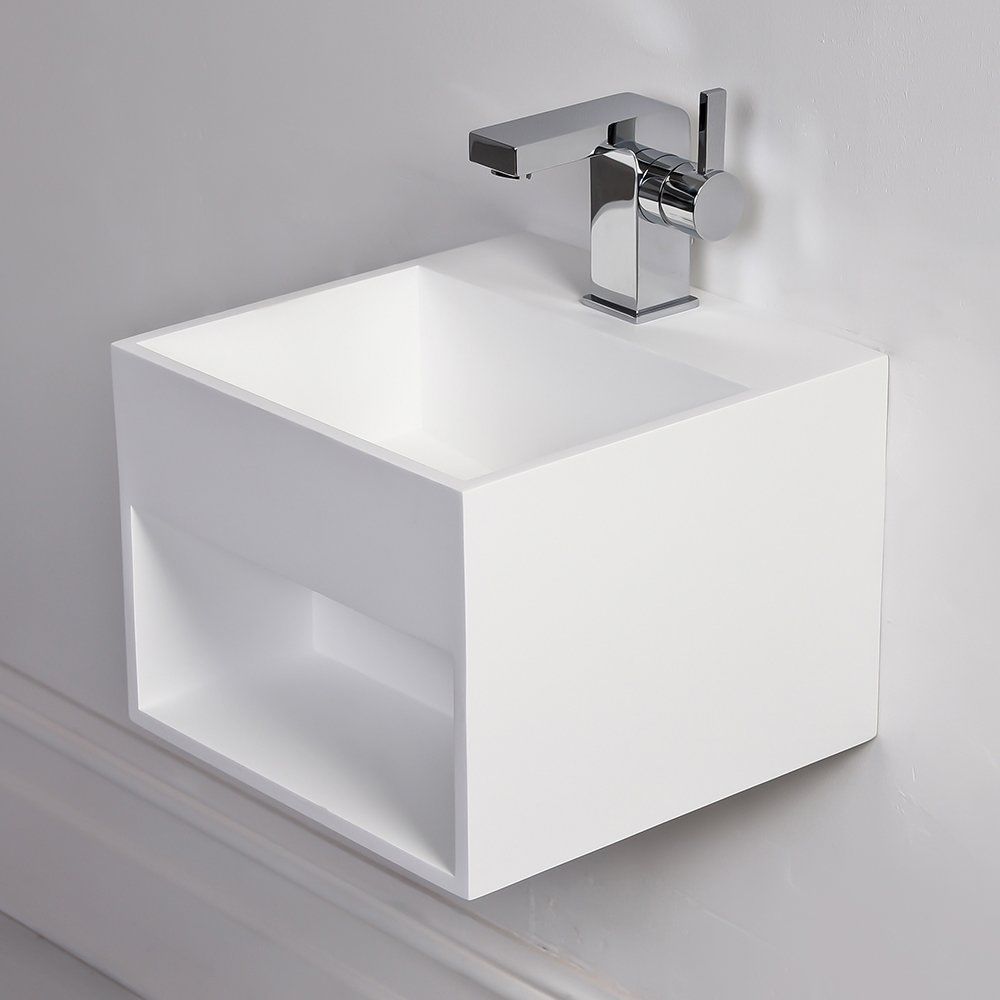 Wallmounted washbasin ETHOS MINI Lusso Stone stone resin / with