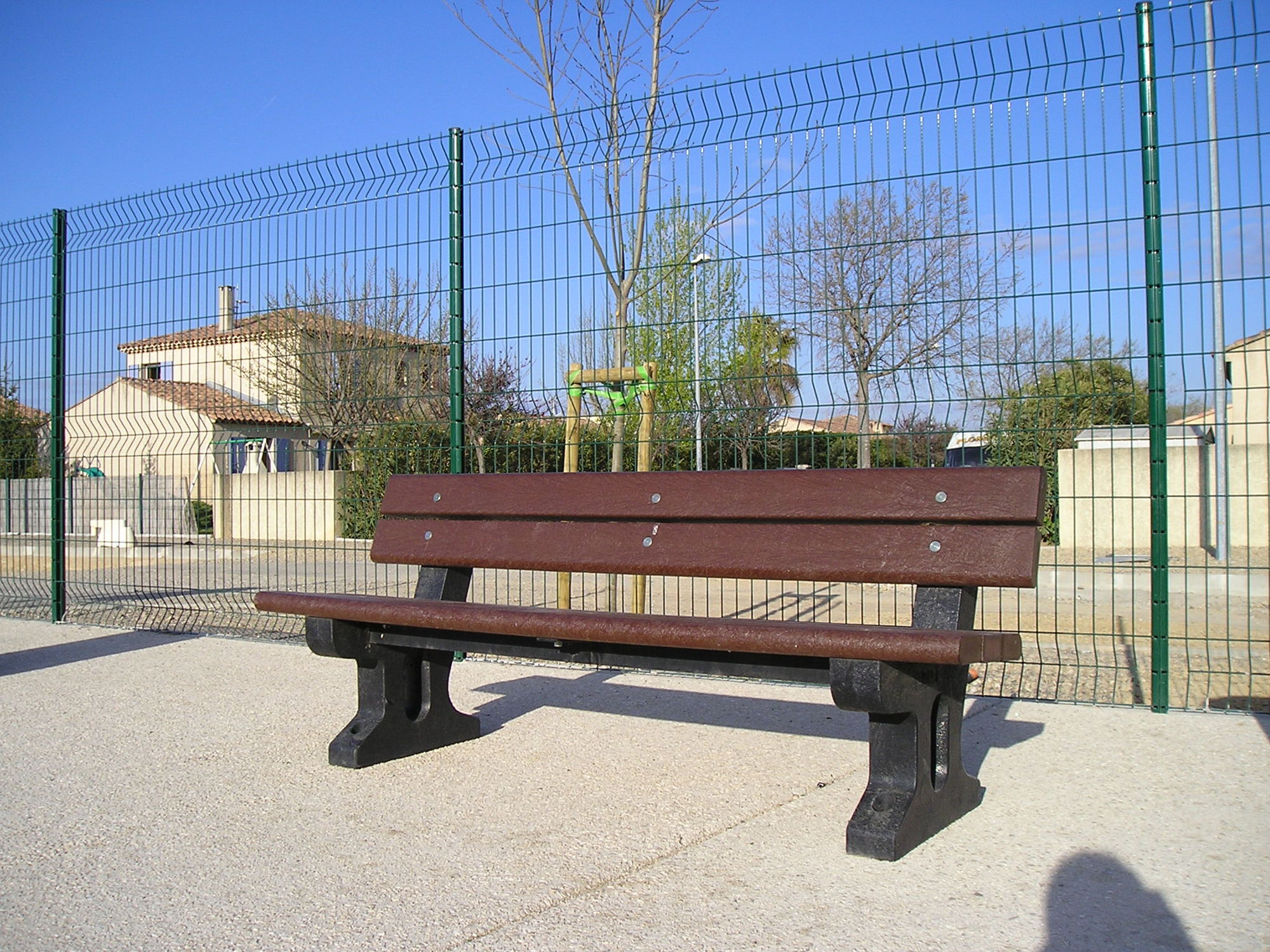 Public Bench Rustic Recycled Plastic Composite Phoenix
