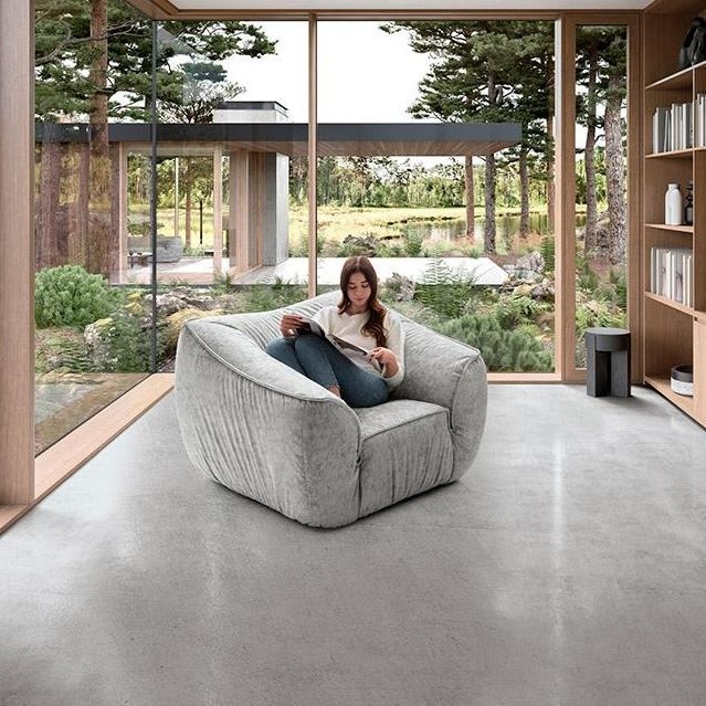 Contemporary armchair FLOAT Felis s.r.l. unipersonale fabric