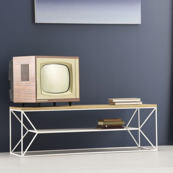 Scandinavian Design Tv Cabinet Lowboard Oak Solid Wood