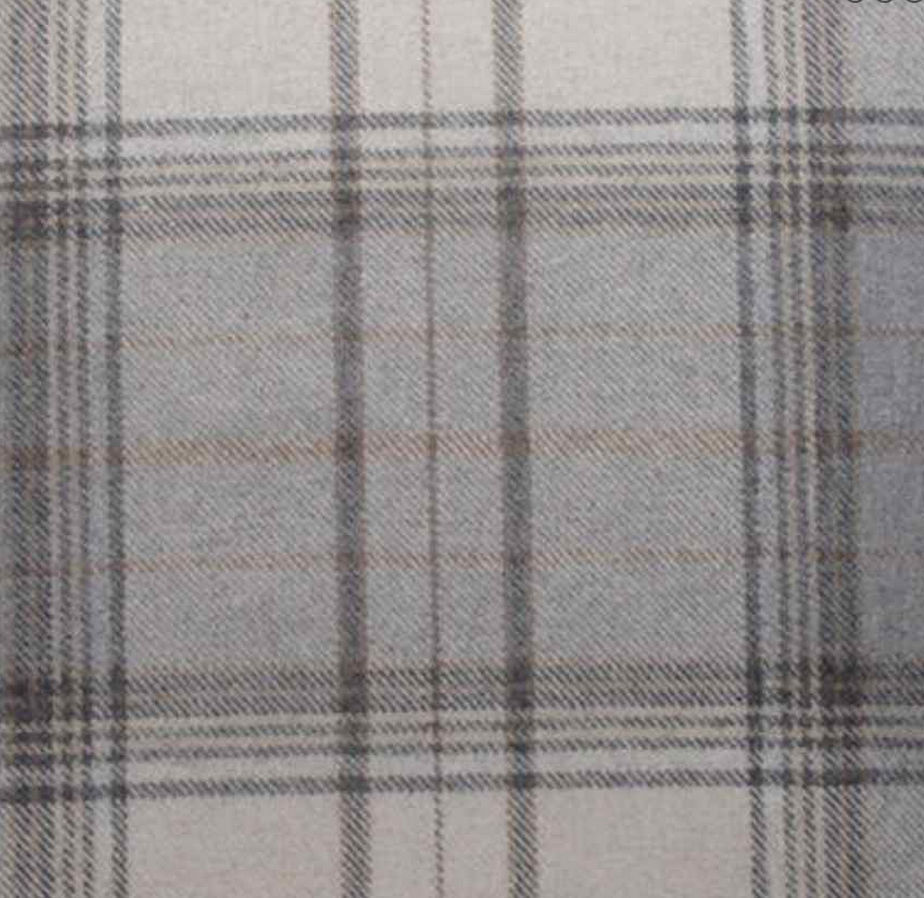Curtain Fabric Plaid Polyester Wool Iona Autumn Loome