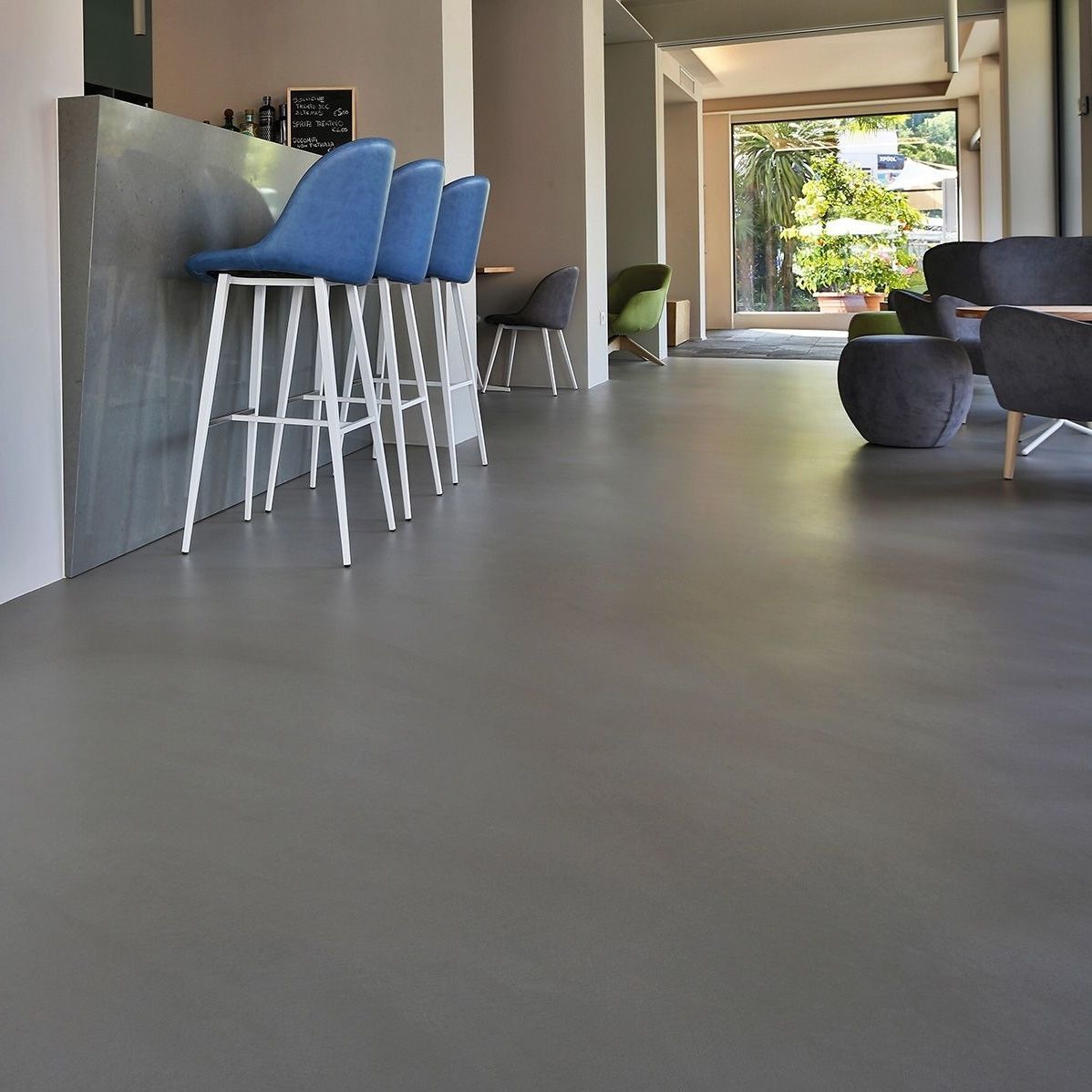 Resin flooring - SIVIT - indoor / for living rooms / kitchen