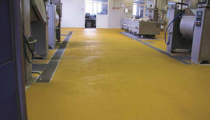Polyurethane Flooring Industrial Smooth Colored Concrete