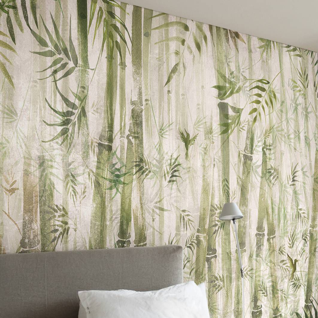 Contemporary Wallpaper Cellulose Fiber Natural Fiber Nature