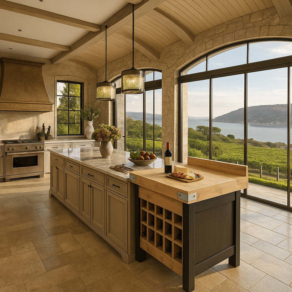 Integrated kitchen unit - Chabret - free-standing / island