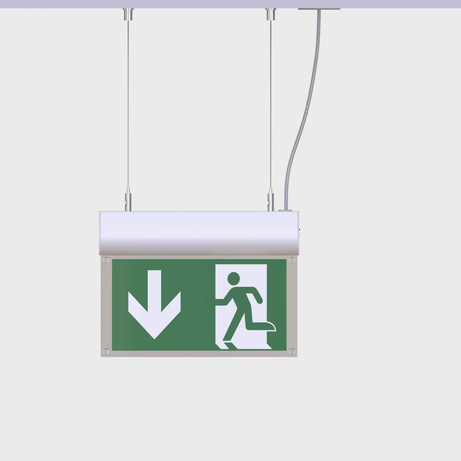 Hanging emergency light FOLLOWME EVO Brilumen linear / LED