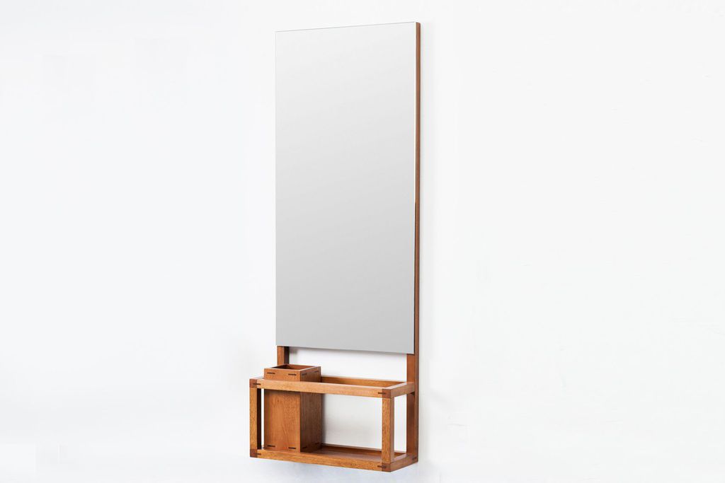 Wall Mounted Mirror Free Standing With Shelf Storage Wall Mounted Mirror Free Standing