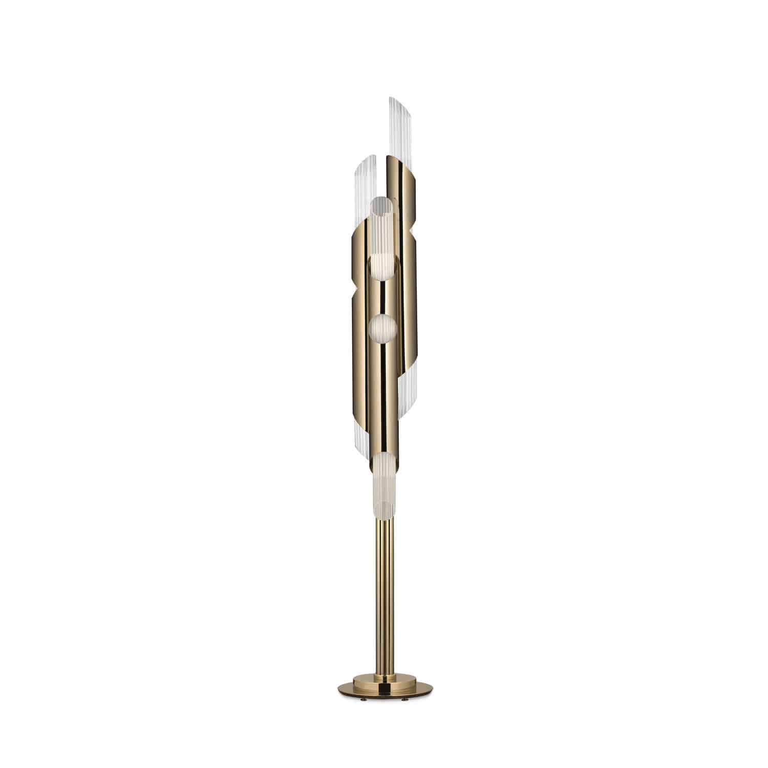 gold floor standing lamp