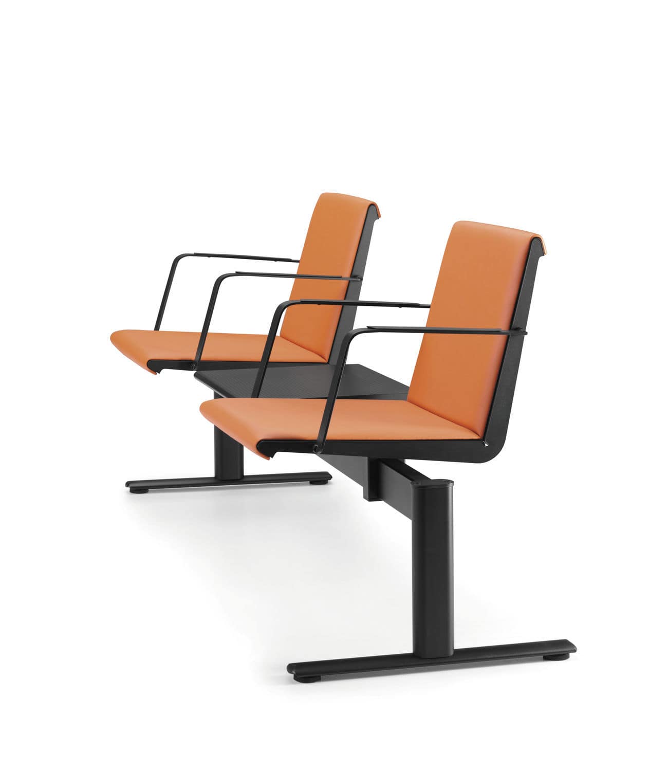 Metal Beam Chair Fabric 3 Seater 2 Person Zero Talin Spa