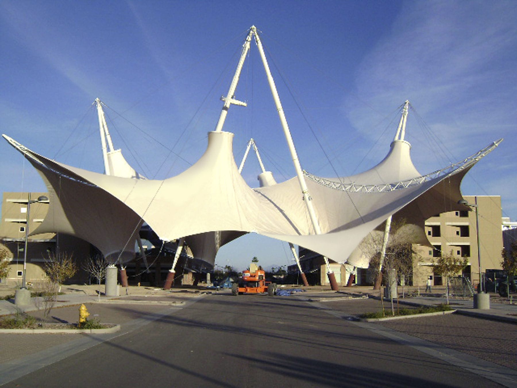  Cable  and membrane  tensile structure ASU SKYSONG 